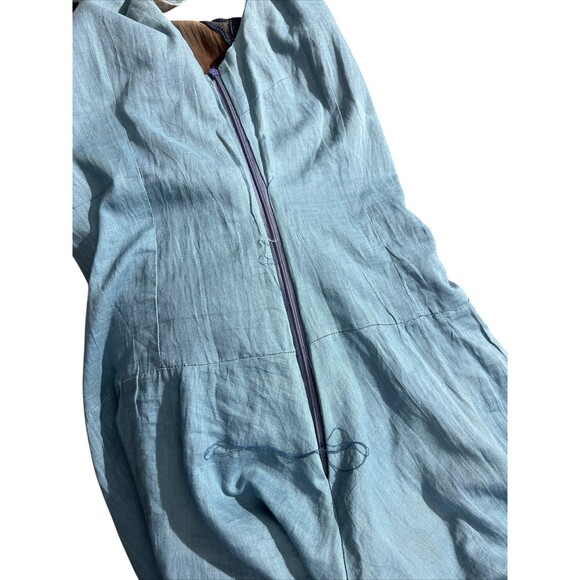 Vtg Domin y2k dark fairy grunge dress blue brown Hippie Tie Dye - Picture 13 of 15